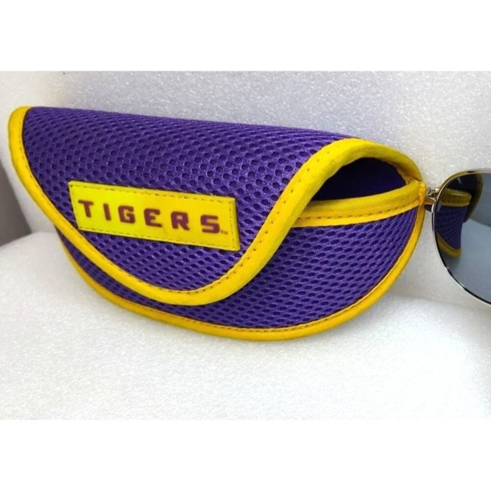 LSU Tigers Aviator Sunglasses with Purple & Gold eyeglass Case University